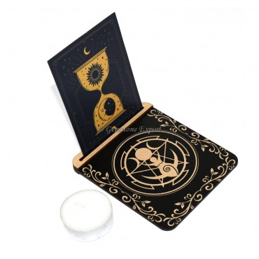 Celestial Design Tealight Candle Holder with Card Stand