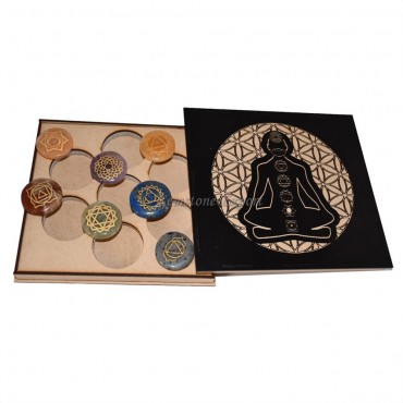 Flower of Life Buddha Pose Seven Chakra Gift Box