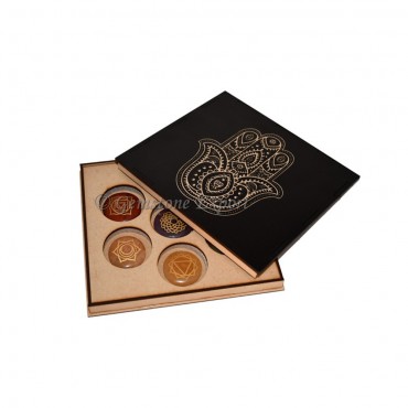 Hamsa MDF Gift Box Design With Engraved Seven Chakra