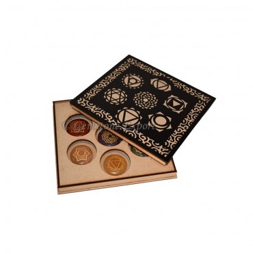 Engraved Seven Chakra Gift Box With Seven Chakra Design