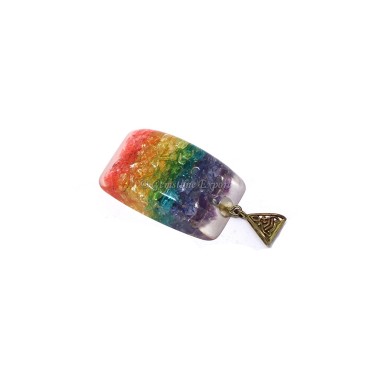 Seven Chakra Orgone Pendant