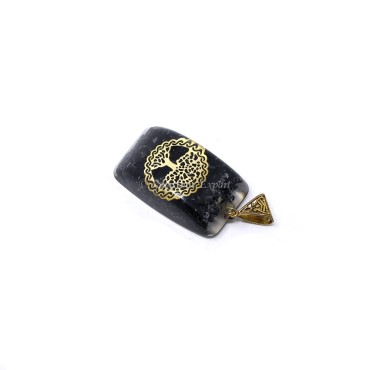 Black Touramline with Tree of Life Orgone Pendant