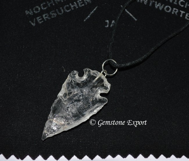 Crystal Quartz Arrowheads Necklace