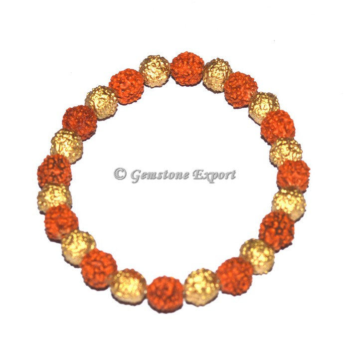 Rudraksha With Brass Healing Bracelet