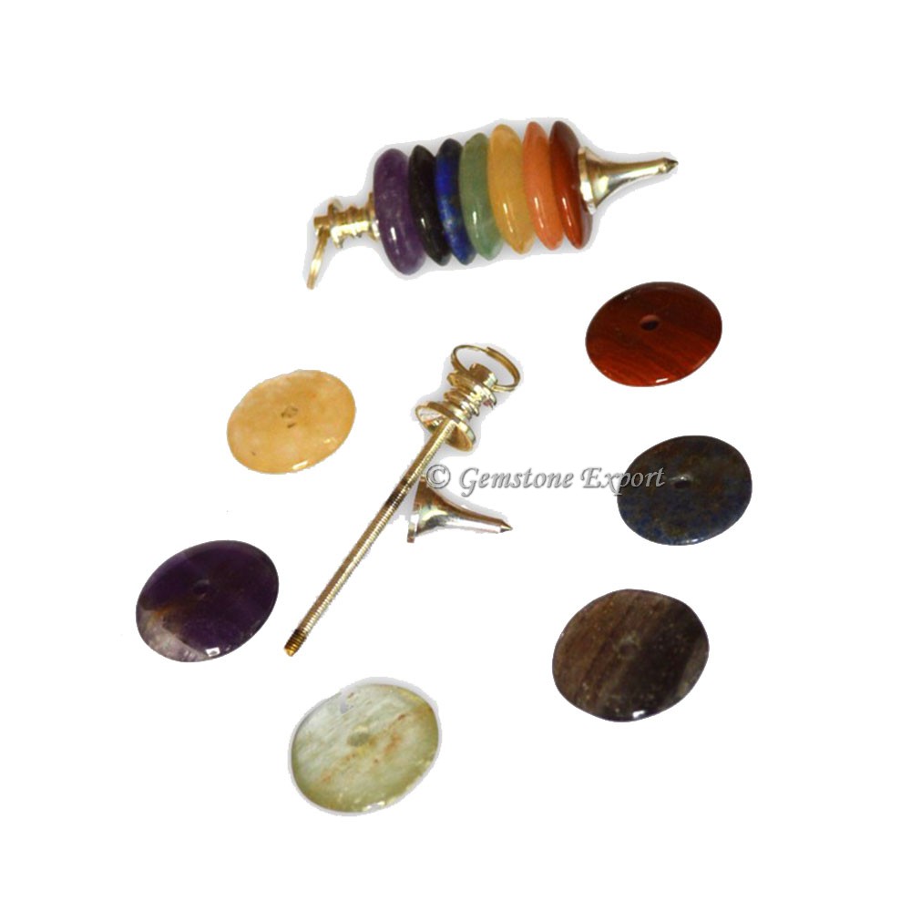 Seven Chakra Circel Pendulum