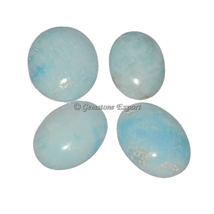 Blue Aragonite Oval Cabs
