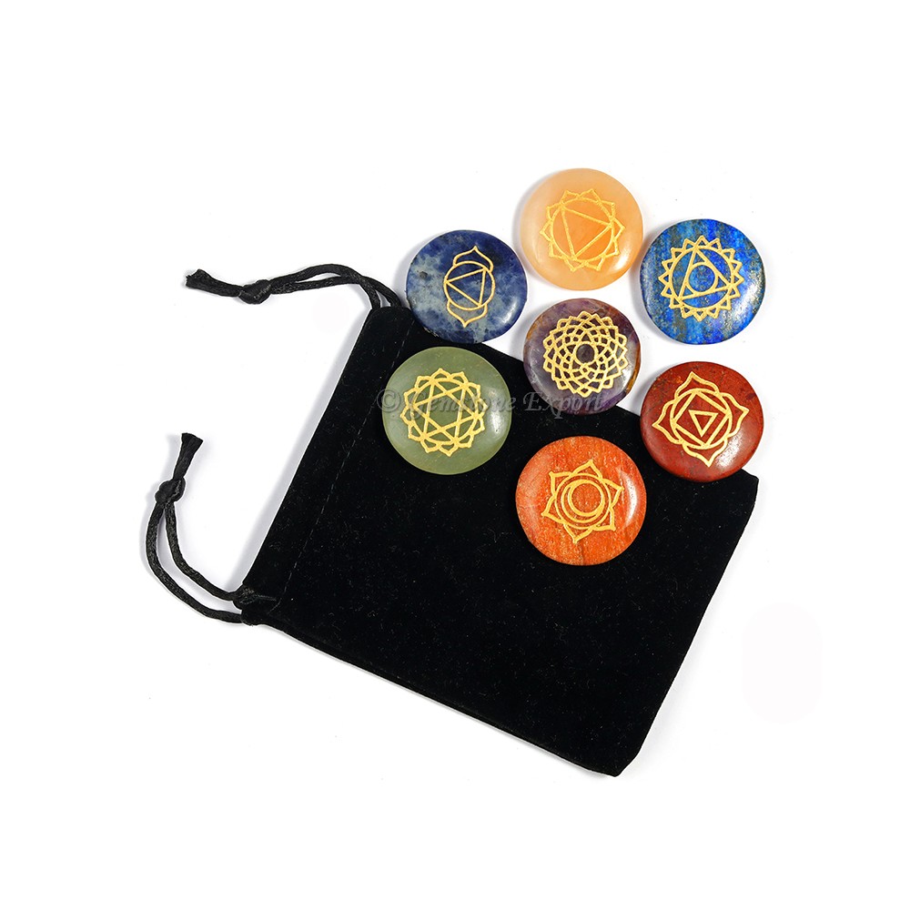 Circle Seven Chakra Set with Pouch