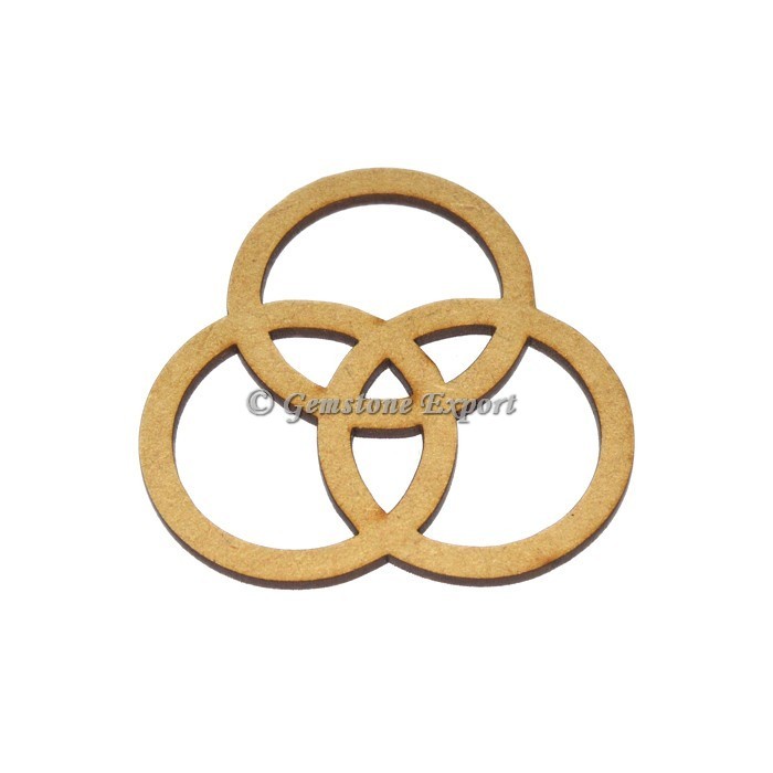 Celtic Design Round Wooden Coaster