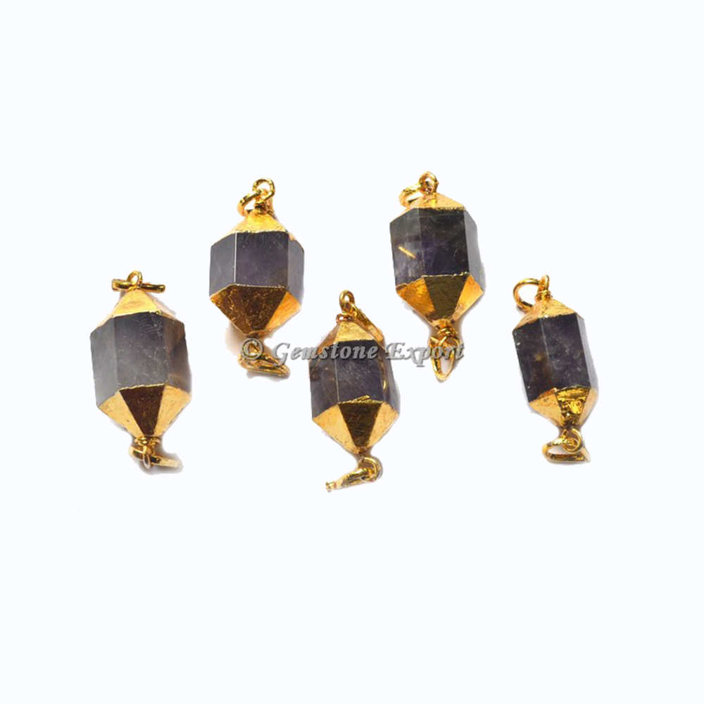 Amethyst Healing Electroplated Pendant