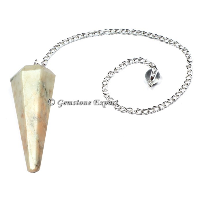 MoonStone Faceted Pendulum