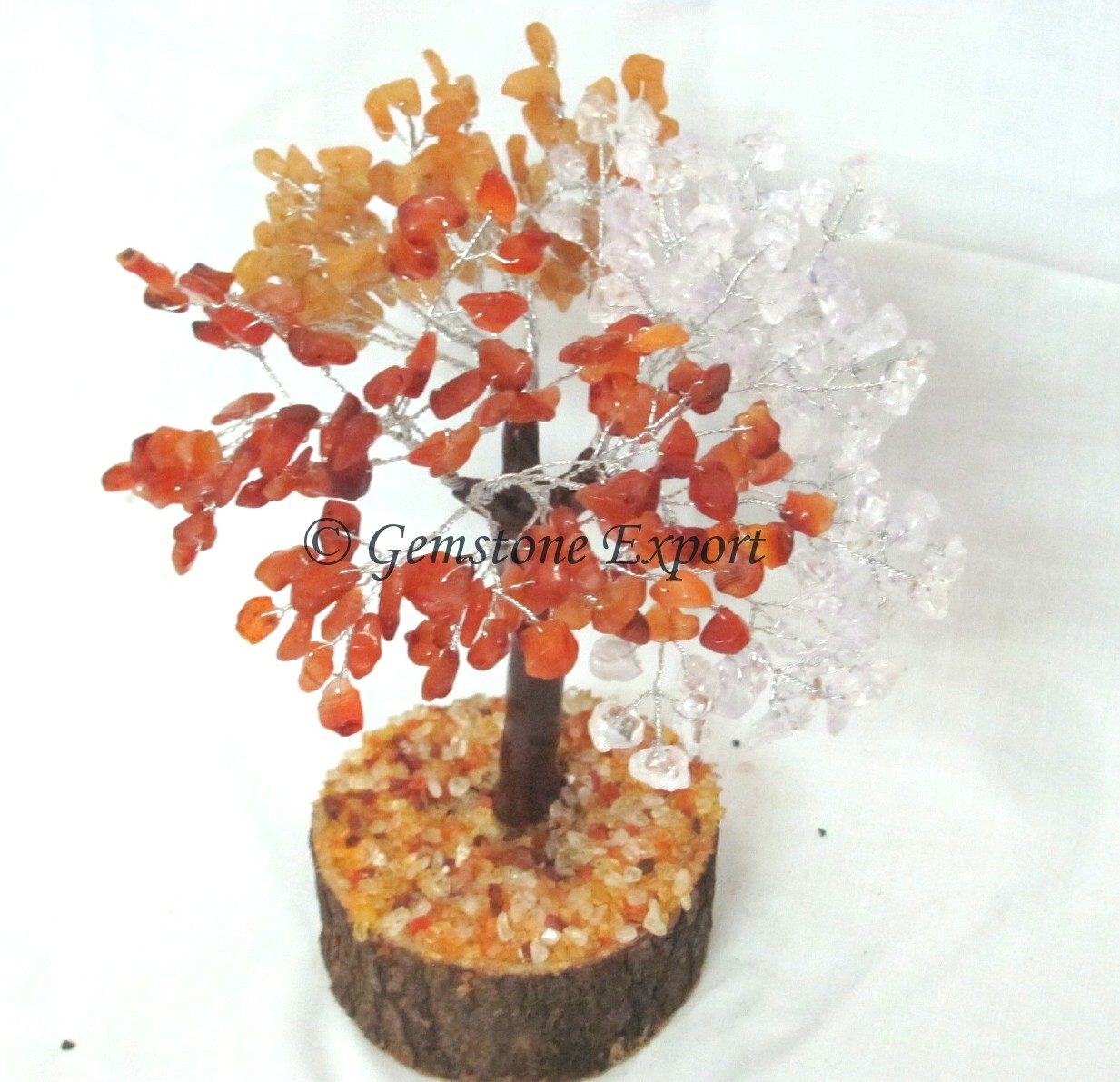Crystal Quartz & Mix Stone Chips Tree