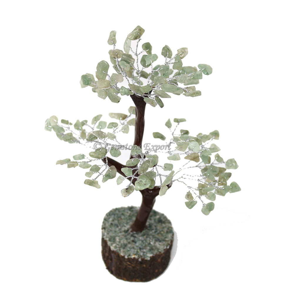 Green Aventurine Mseal Wire Tree(150 Chips)