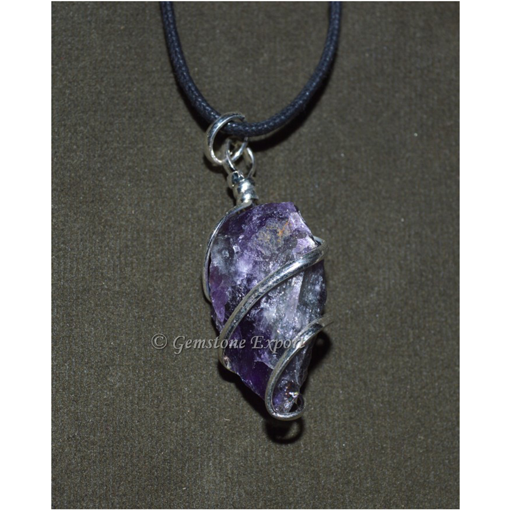 Amethyst Rough Pendants