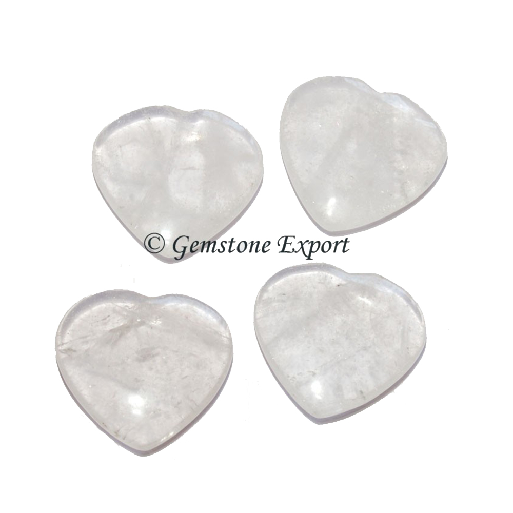 Crystal Quartz Small Hearts
