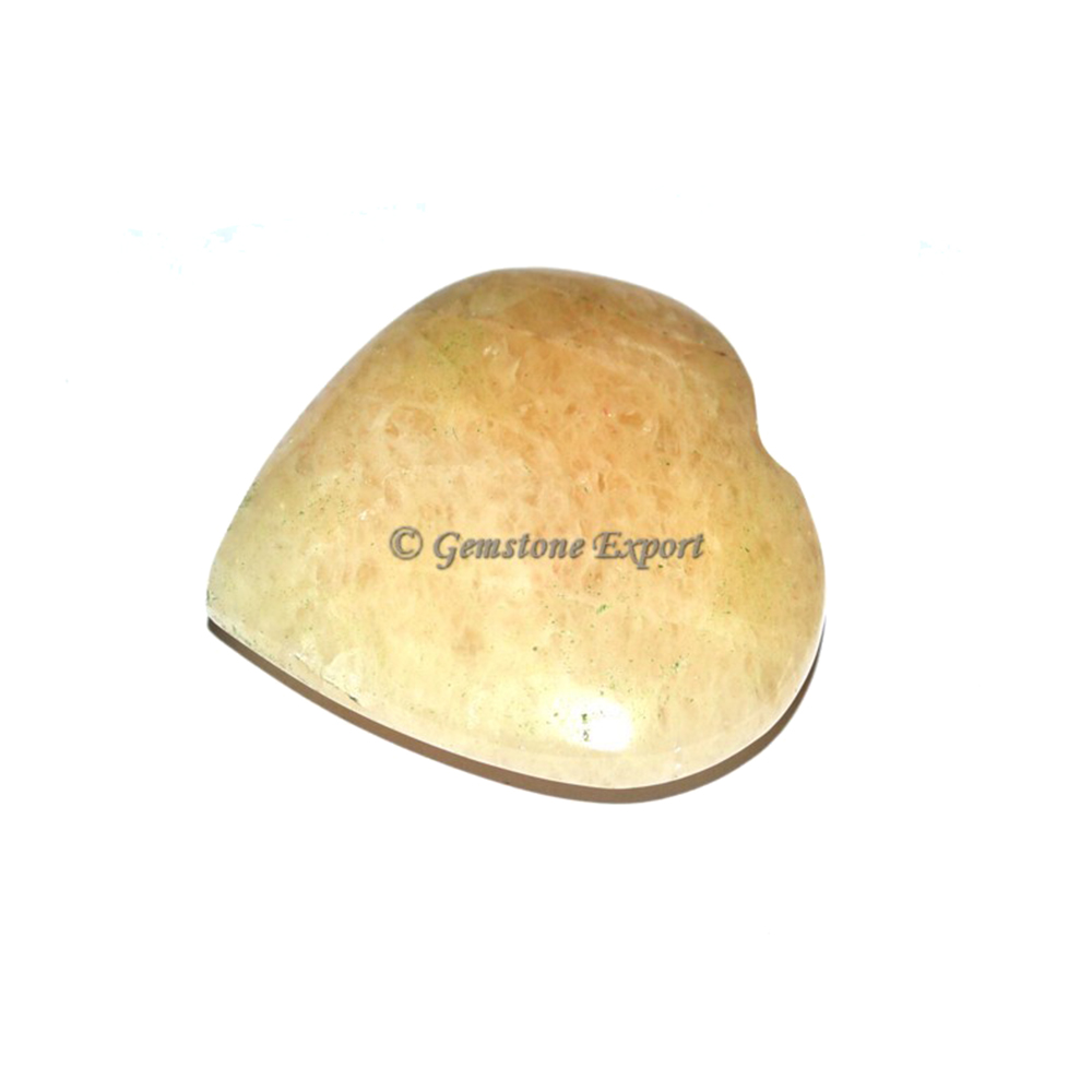 Yellow Quartz Small Hearts