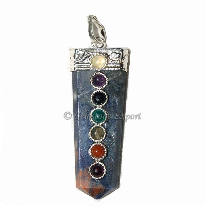 Sodalite Chakra Pendants