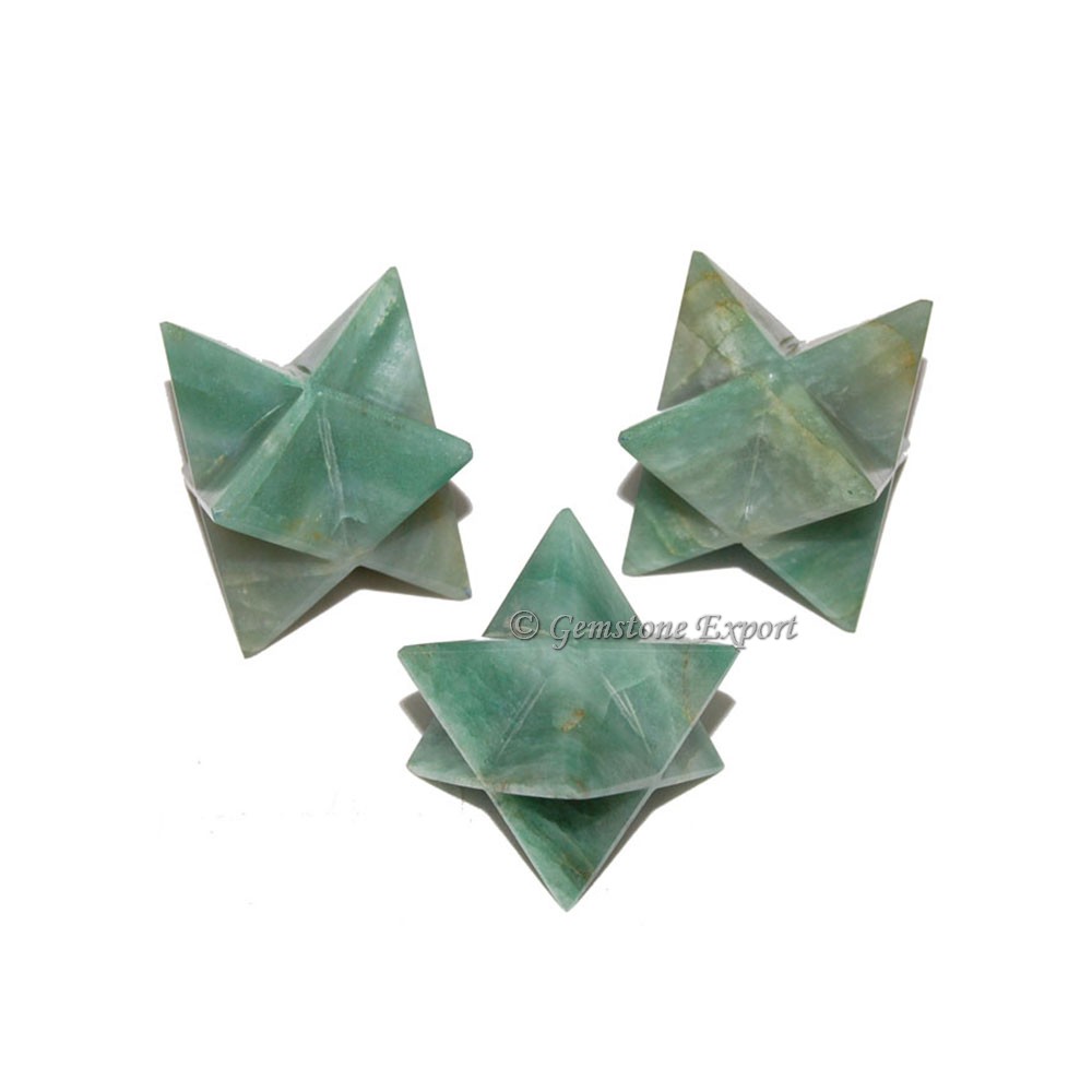 Green Aventurine Big Merkaba Star