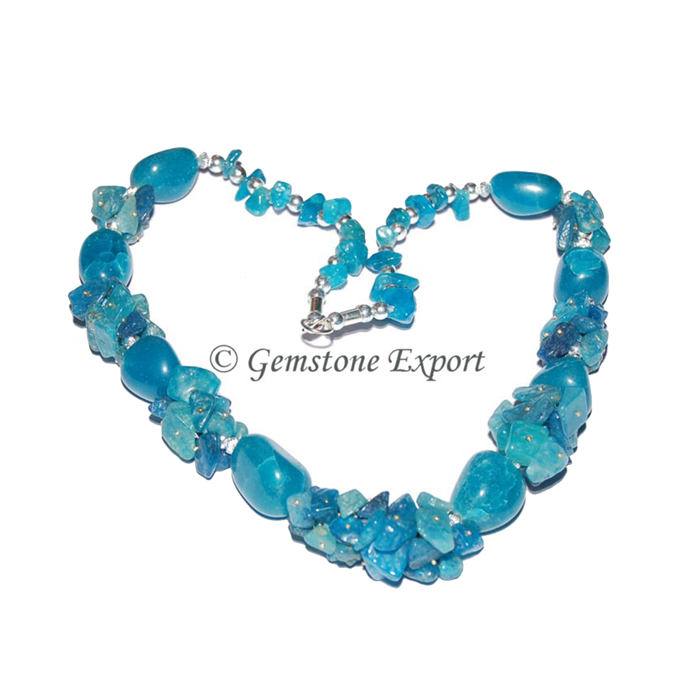 Dyed Stone Fashion  Necklace