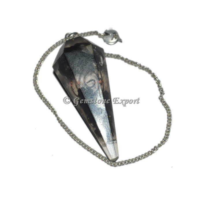 Black tourmuline Orgone Pendulum