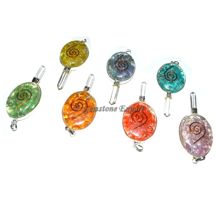 Mix Oval Orgone Pendants