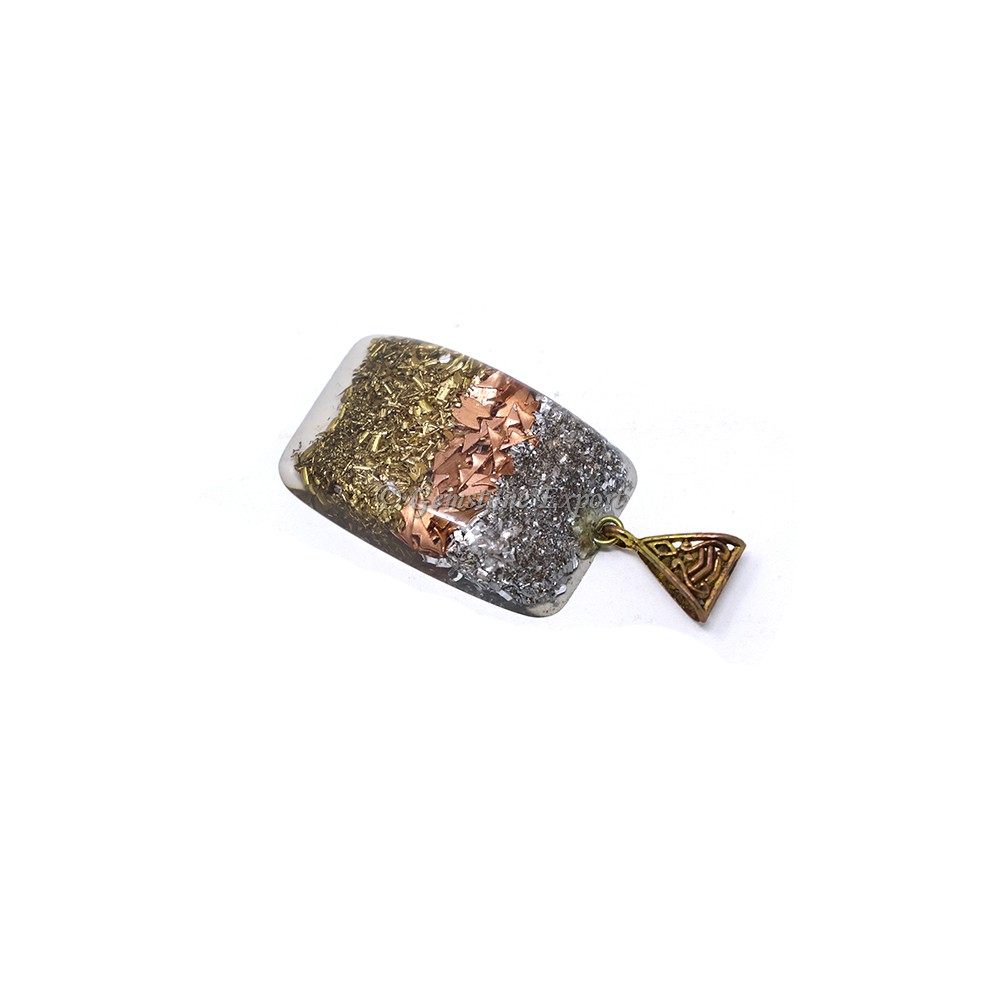 Gold, Copper and Silver Filling Orgone Pendant