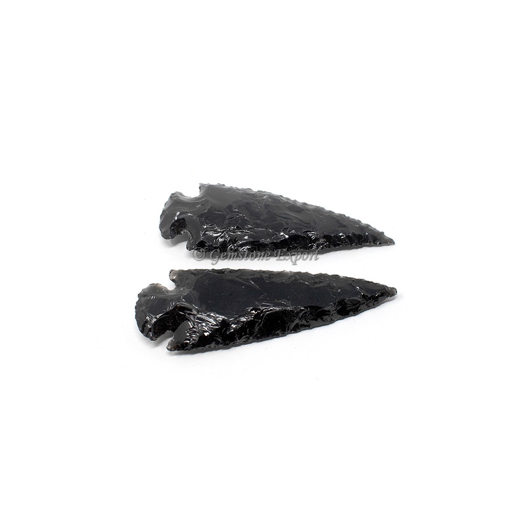 Black Obsidian 4 Inch Arrowheads