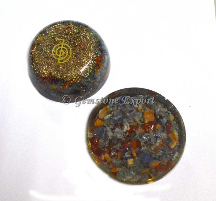 7 Chakra With Choko Reiki Orgonite Dome