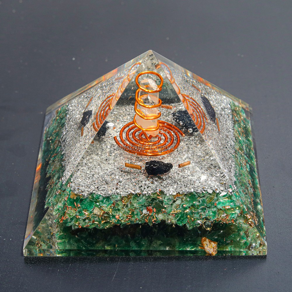 Green Aventurine Healing orgonite Pyramids