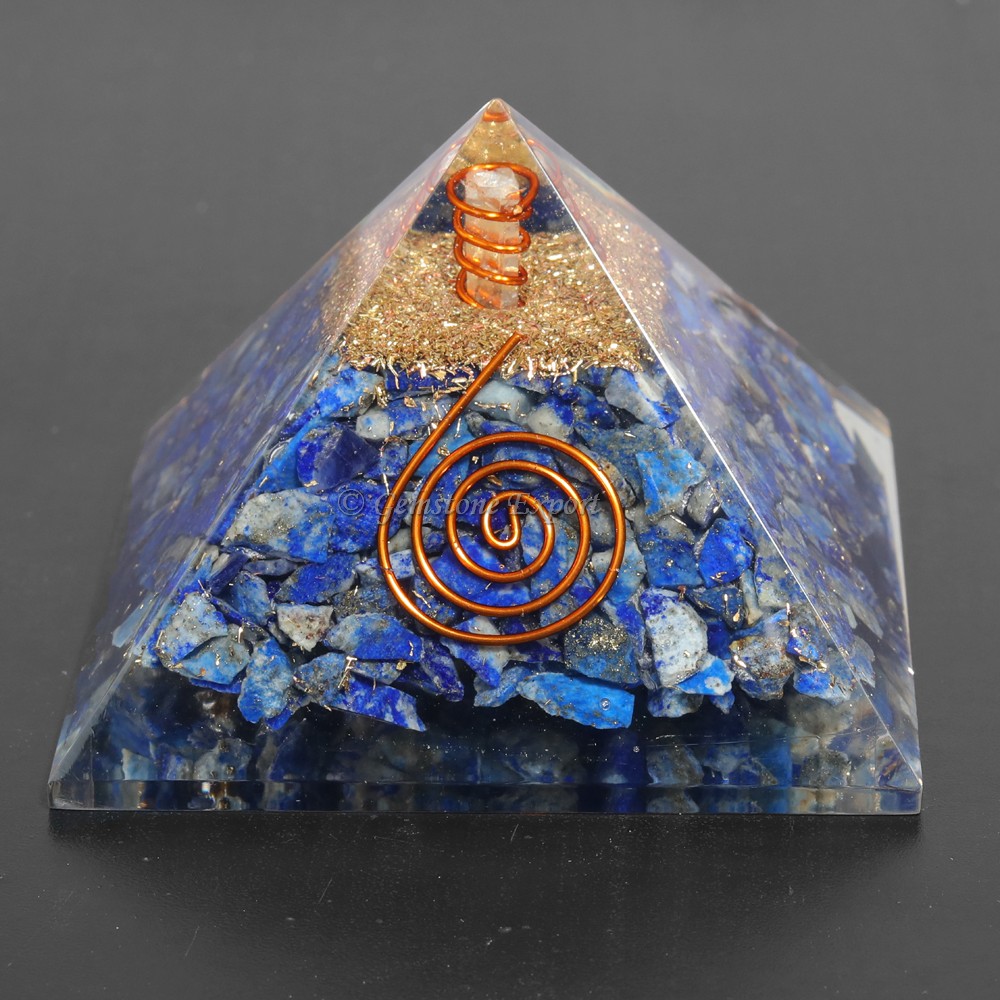 Lapis Lazuli Healing Orgonite Pyramids
