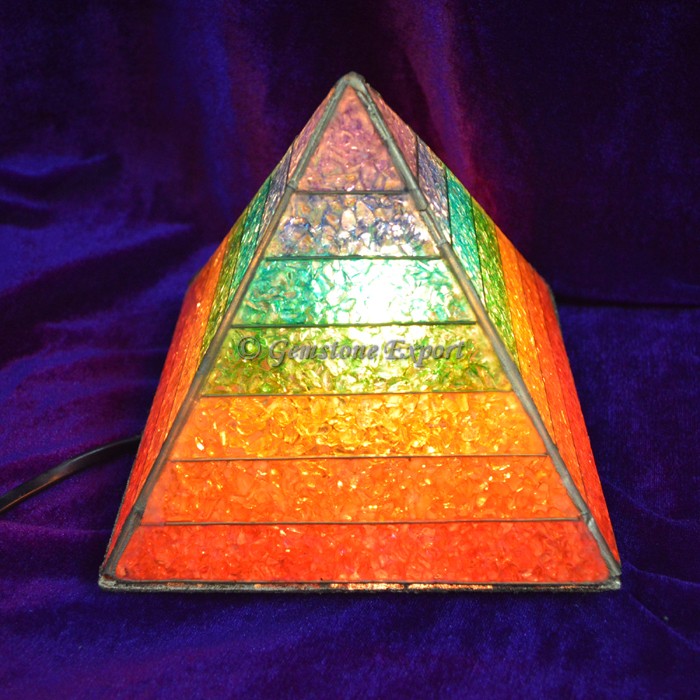 Orgone Chakra Pyramids Lamp