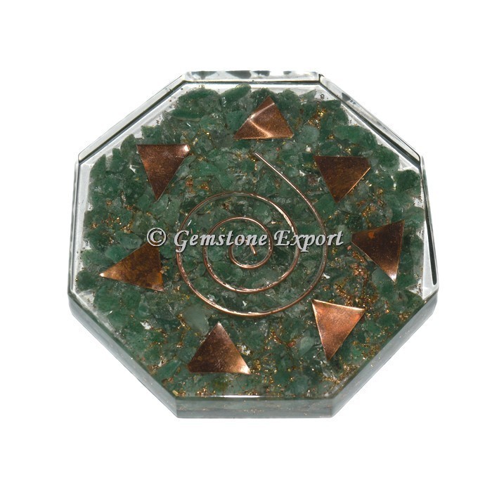 Green aventurine  Orgonite Vastu Plate
