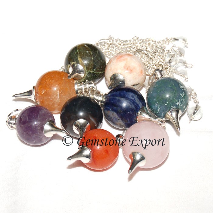 Mix Gemstone Ball Pendulums