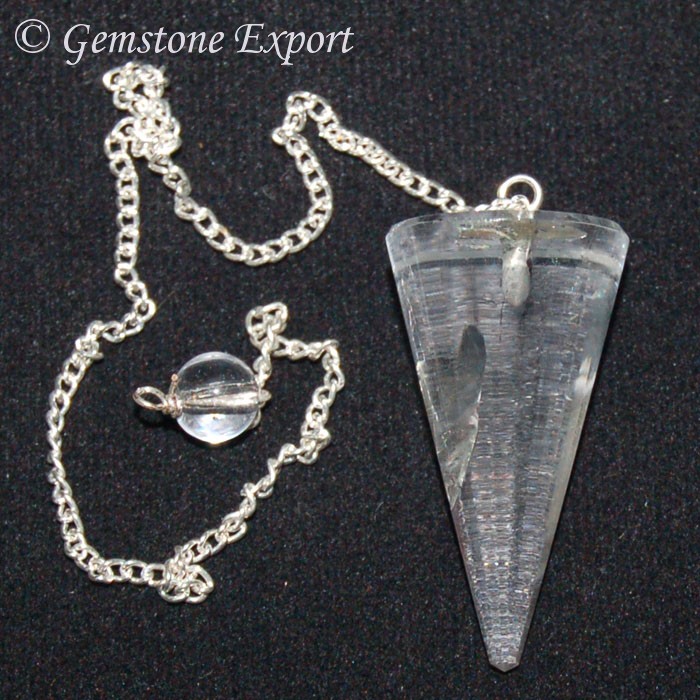 Crystal Quartz Cone Pendulums