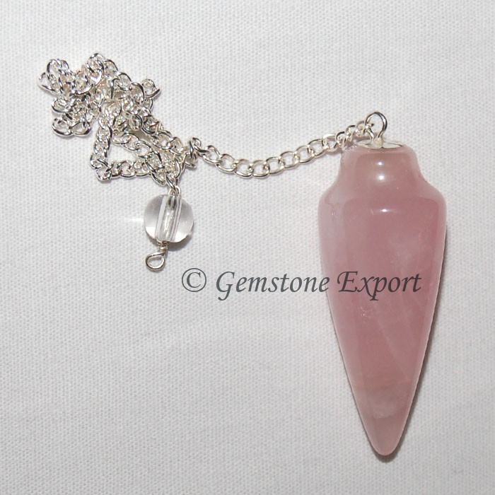 Rose Quartz  Plain Pendulums