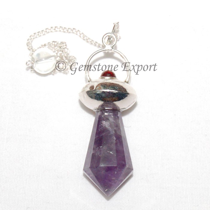 Amethyst Garnet Pendulums