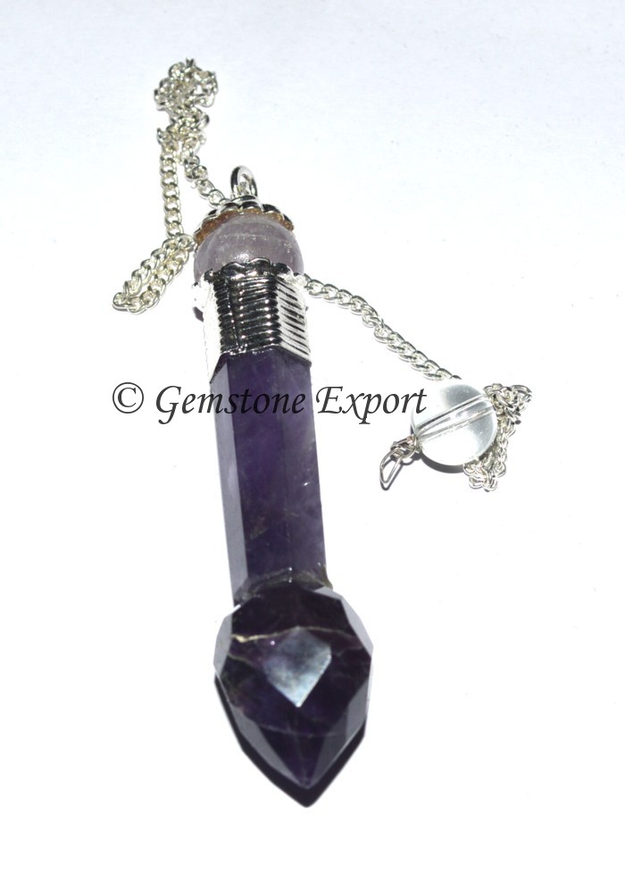 Amethyst Quartz Pendulums