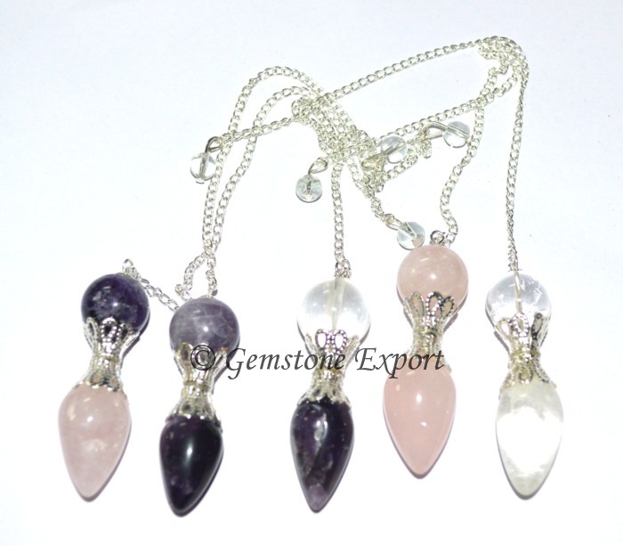 Mix Gemstone Pendulums