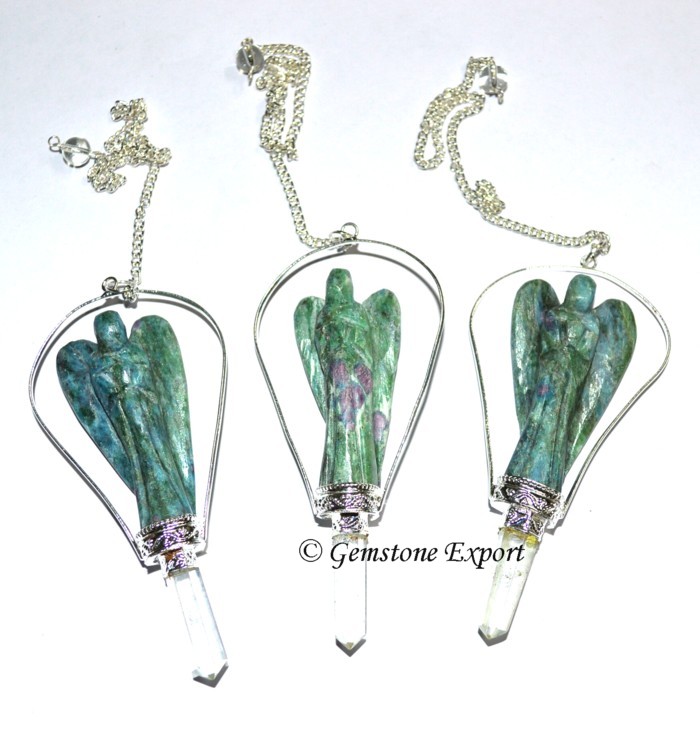 Ruby Zoisite Angels Pendulums