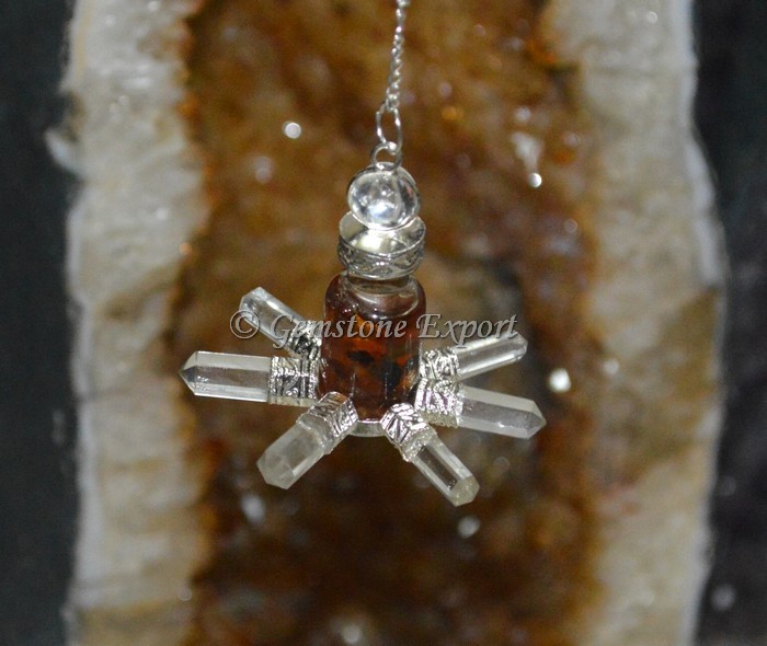 Gemstone Bottle Pendulum