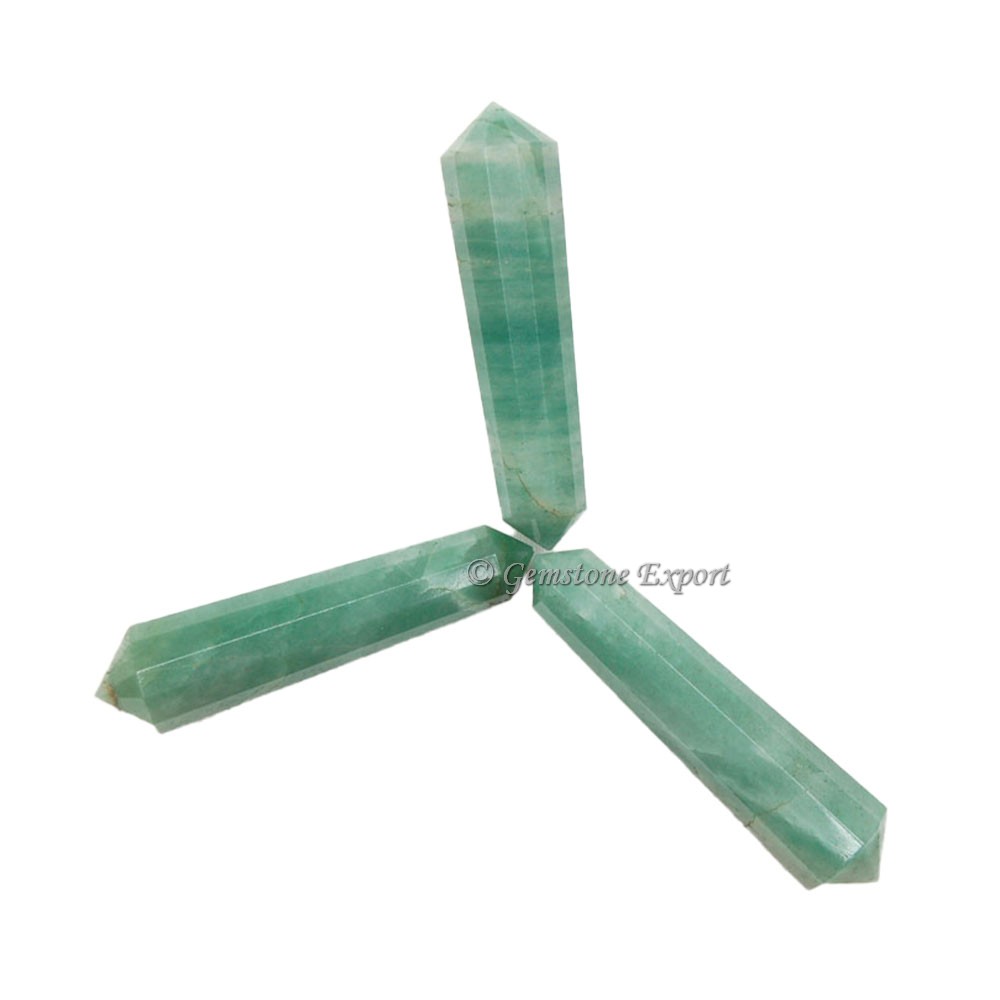 Green Jade Double Terminated Pencil point