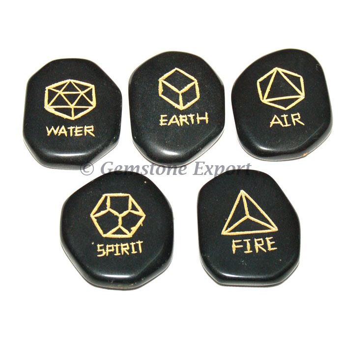 Five Elements Black Agate Sets