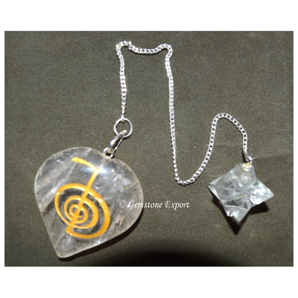 Crystals Suncatcher Pendulums with Star