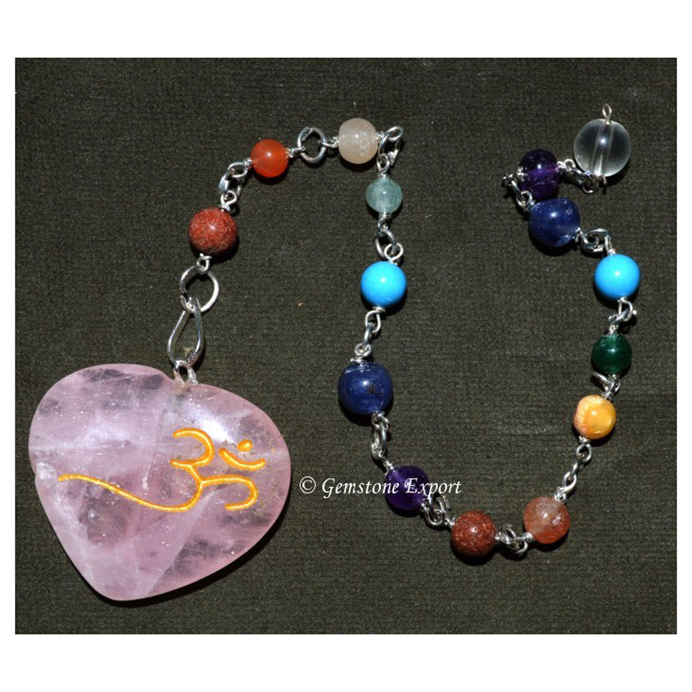 Rose Quartz Suncatcher Pendulums