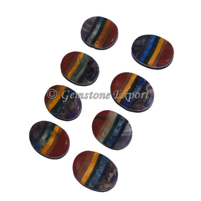 Chakra Bonded Worry Stone oval